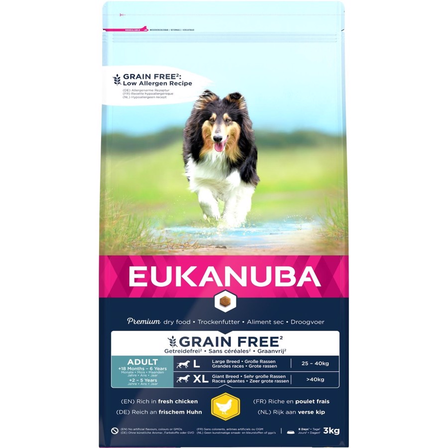 Eukanuba Adult Large Breed Grainfree Chicken, 3 kg