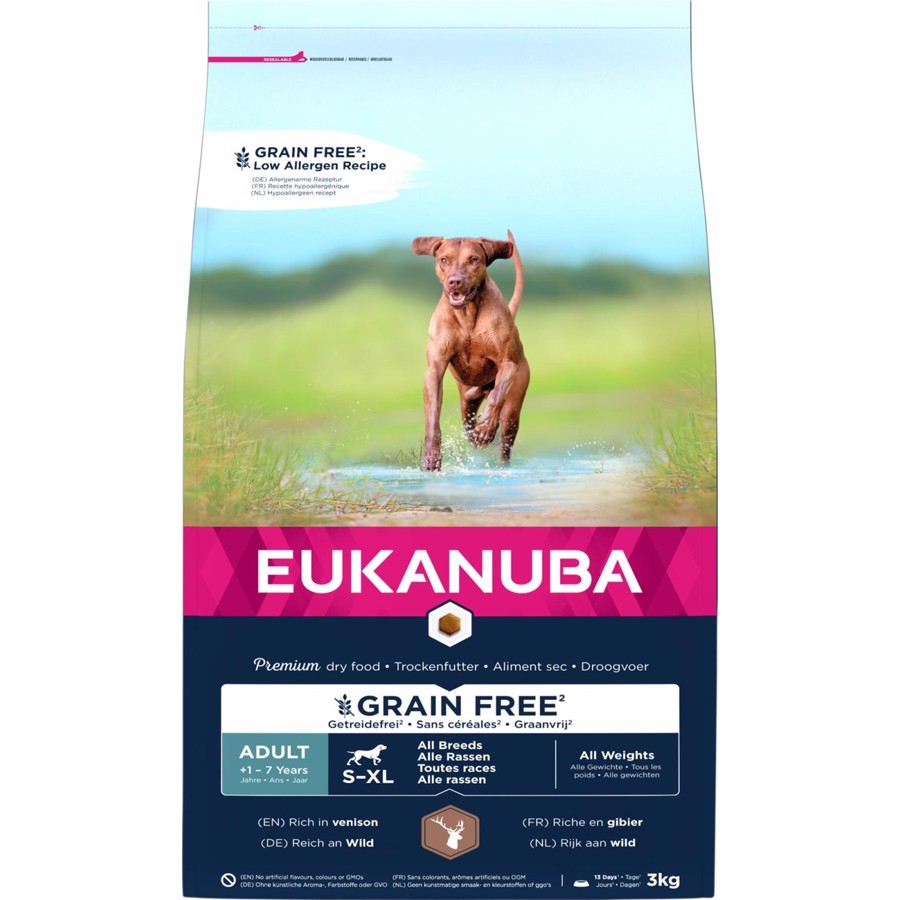 Eukanuba Adult Grainfree Venison, 3 kg