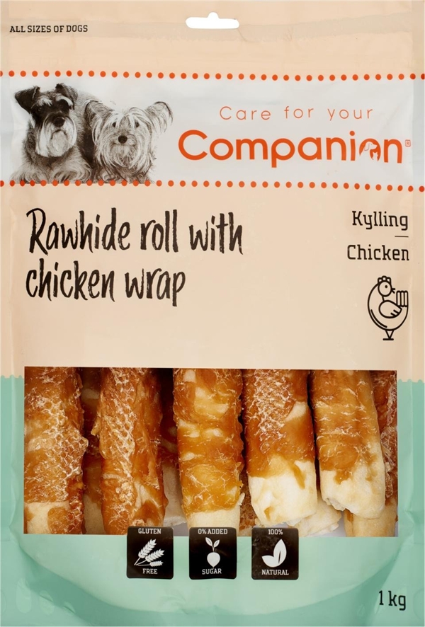 Companion rawhide roll with chicken wrap, 1 kg