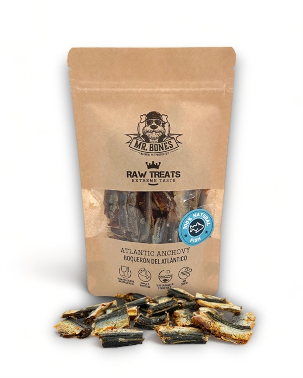 Mr. Bones Raw Treats Anchovie, 45g