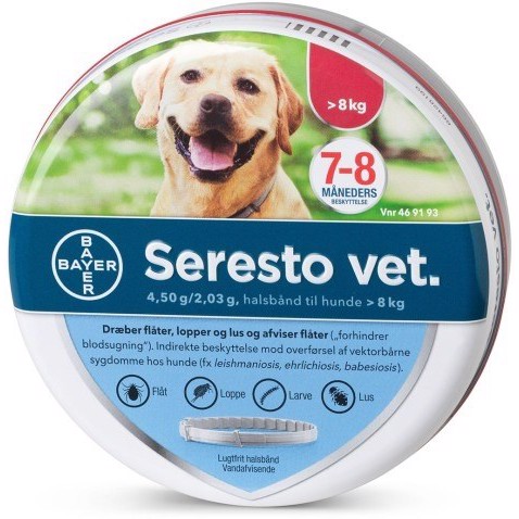 Seresto Vet loppehalsbånd til hunde over 8 kg