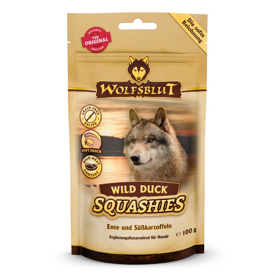 Squashies Wild Duck- Den bløde hundesnack fra Wolfsblut