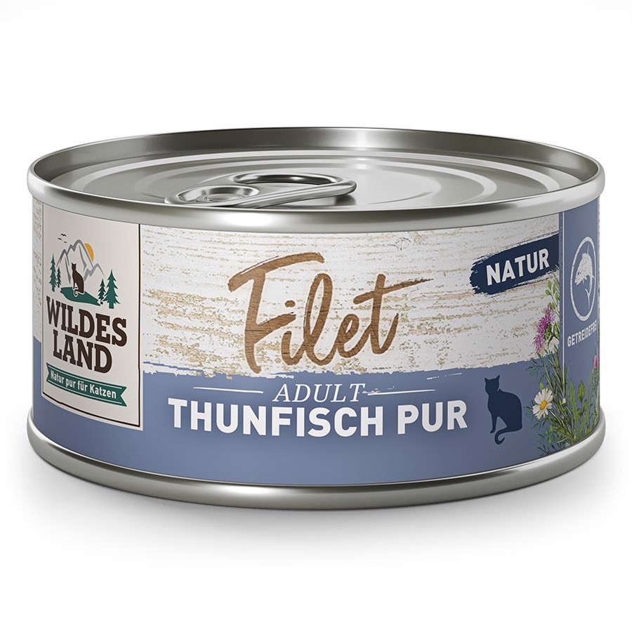 Wildes Land Cat Filet Tuna Pure dåsemad, 80g