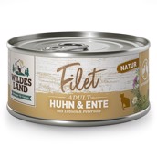 Wildes Land Cat Filet Chicken & Duck dåsemad, 80g