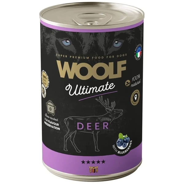 Woolf Ultimate Deer dåsemad, 400g