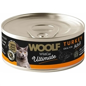 Woolf Ultimate Turkey, dåsemad til kat, 12 dåser á 85g