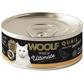 Woolf Ultimate Quail, dåsemad til kat, 12 dåser á 85g