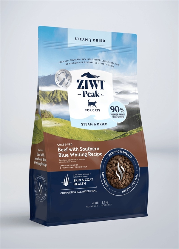 ZiwiPeak Cat Steam & Dried, Beef, 2.2 kg