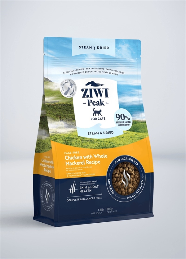 ZiwiPeak Cat Steam & Dried, Chicken, 800g