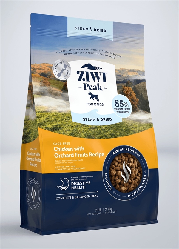 Ziwipeak Dog Steam & Dried, Chicken, 3.2 kg