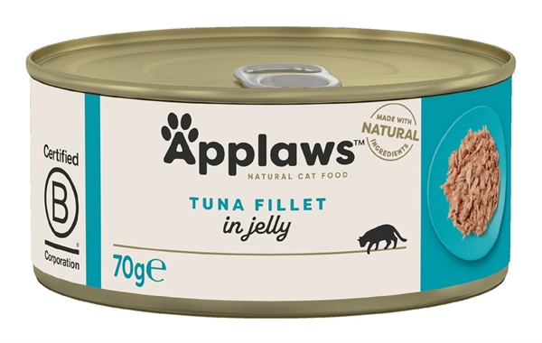 Applaws Cat dåsemad, Tuna Fillet in Jelly, 70g