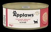 Applaws Cat Dåsemad, Chicken Breast with Duck in Broth, 156g