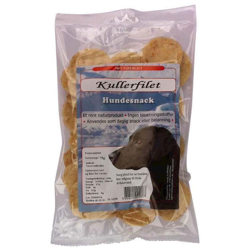 Kullerfilet chips - tørret islansk fiskesnack , 75g