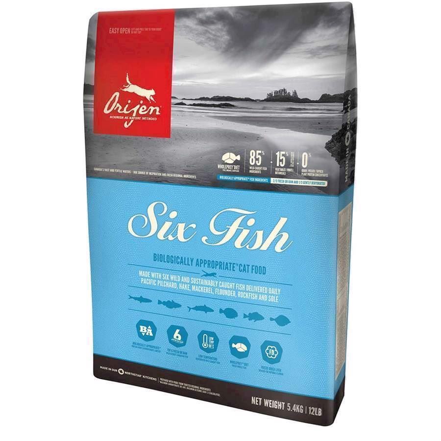 Orijen Six Fish Cat, 5,4 kg