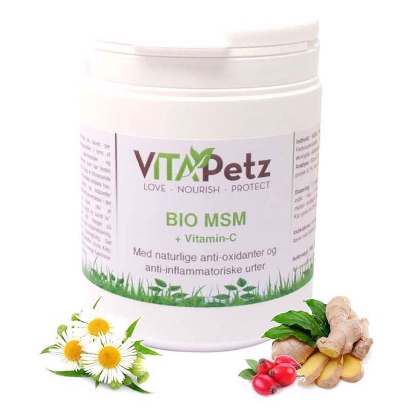 VitaPetz Bio MSM og Vitamin-C, 150g