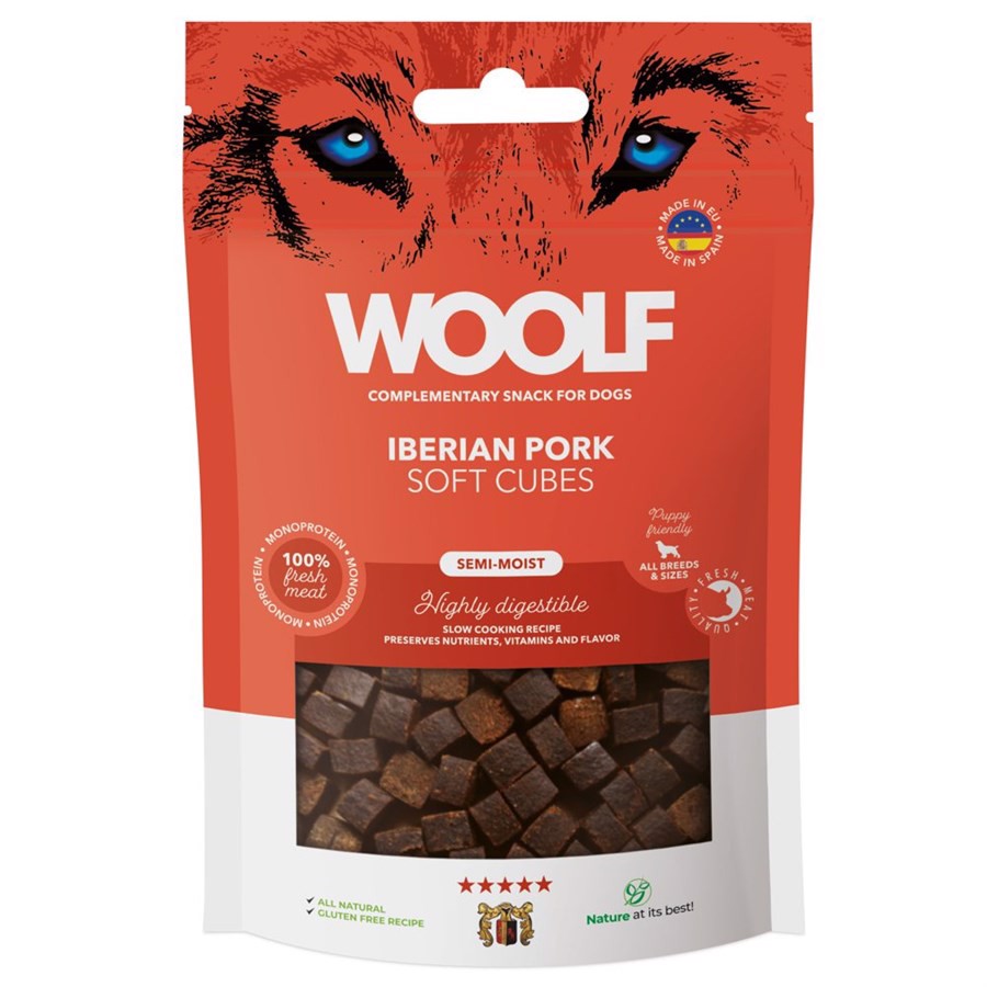 Woolf Soft Cubes Iberian Pork, 100g