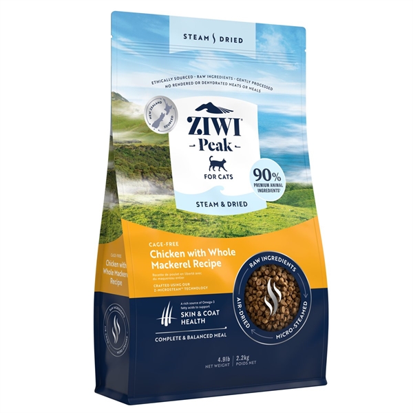 ZiwiPeak Cat Steam & Dried Chicken, 2.2 kg