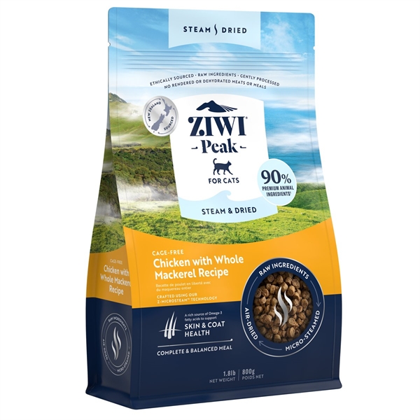 ZiwiPeak Cat Steam & Dried Chicken, 800g