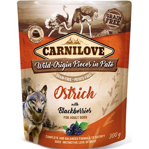 Carnilove Pouch Pate med Struds, 300g