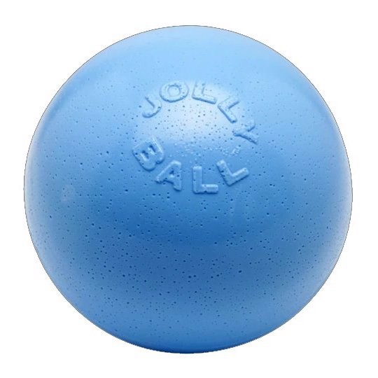 Jolly Ball Bounce-N-Play solid punkterfri hundehold, 20 cm, blå