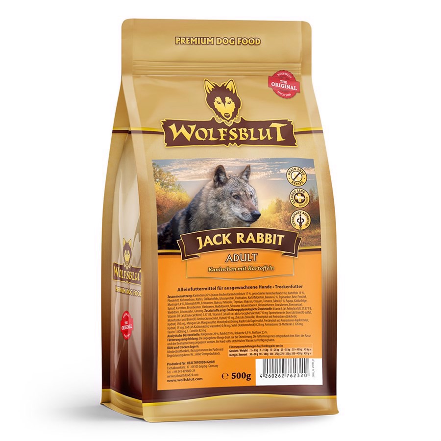 WolfsBlut Jack Rabbit Adult smagsprøve, 400g