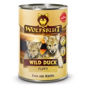 WolfsBlut Wild Duck Puppy dåsemad, 395 gr.