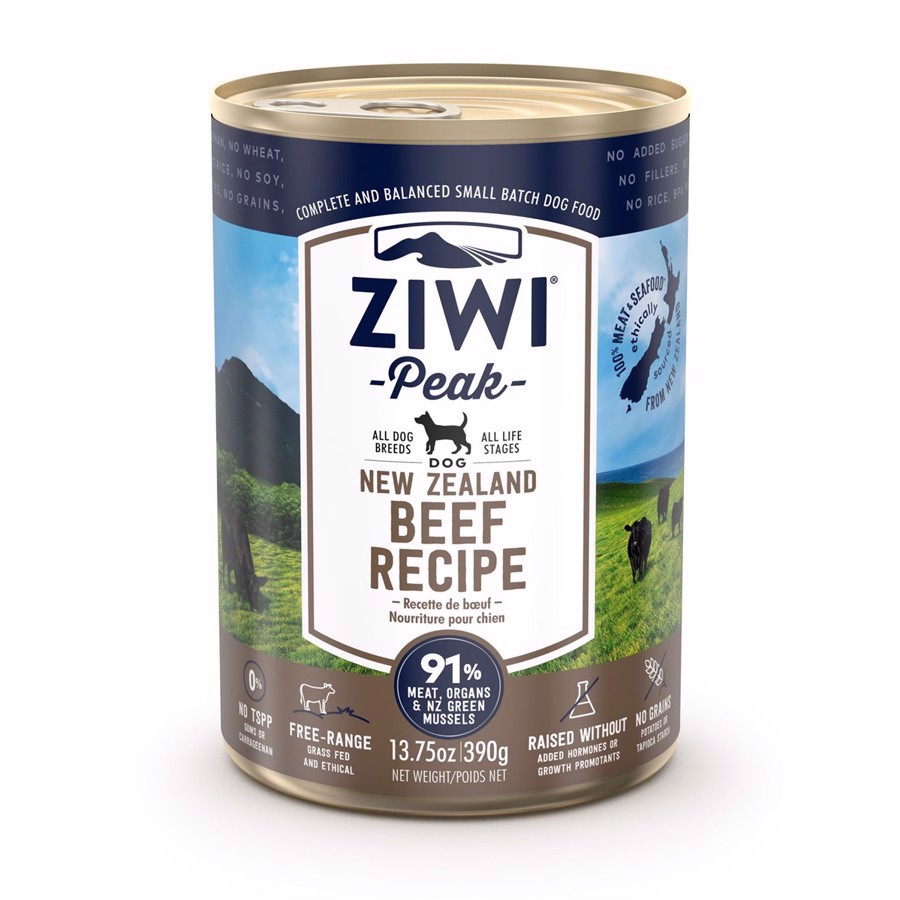 ZiwiPeak Dog Beef dåsemad, 390g