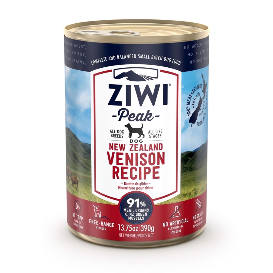 ZiwiPeak Dog Venison dåsemad, 390g